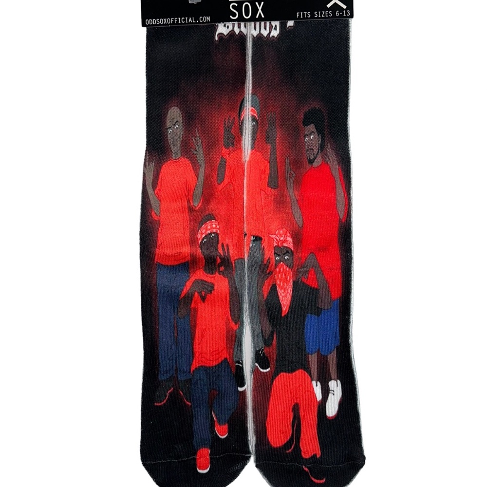 SO Vibrant Graphic Crew Socks